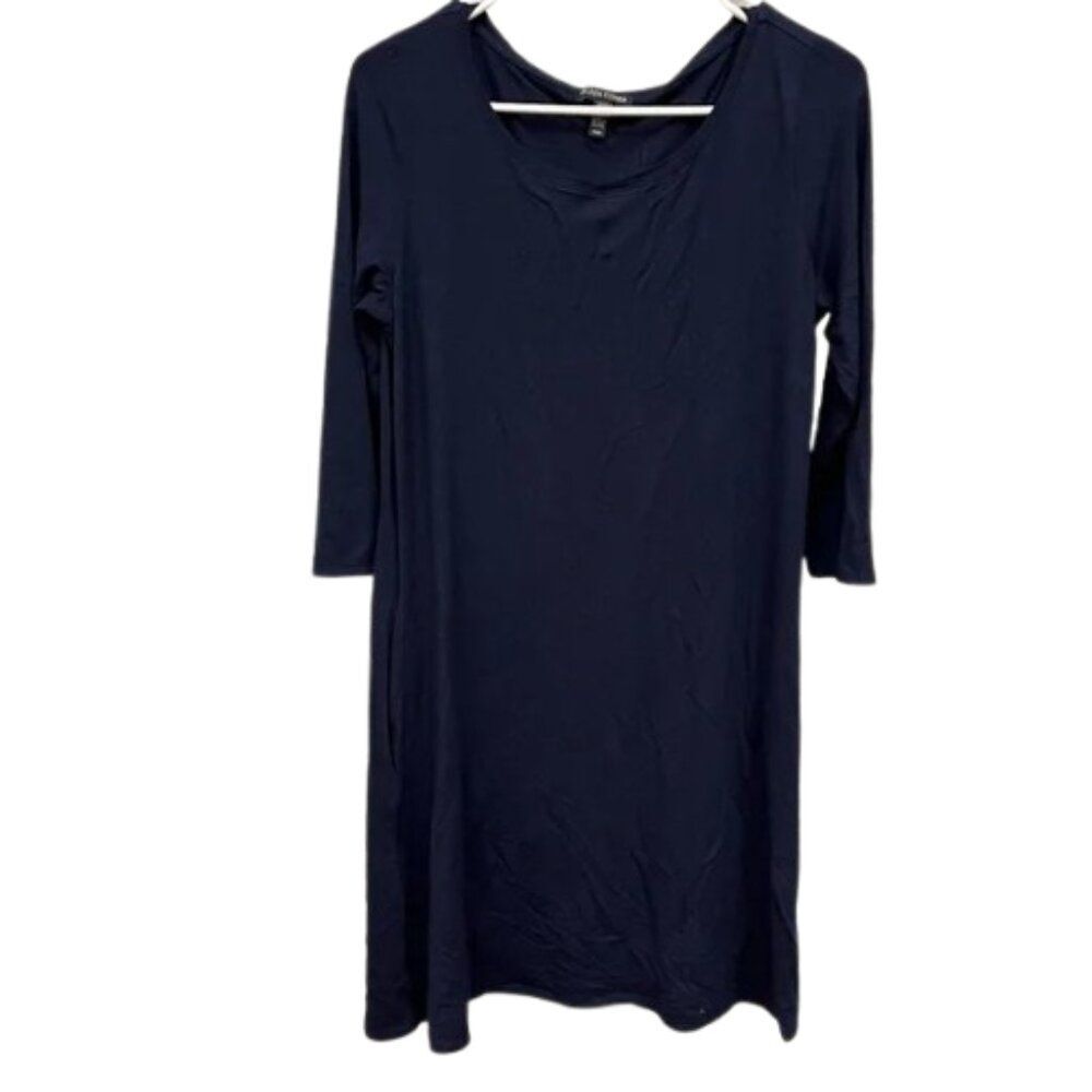 Eileen Fisher Ultma Ballet Jersey pocket Dress MEDIUM